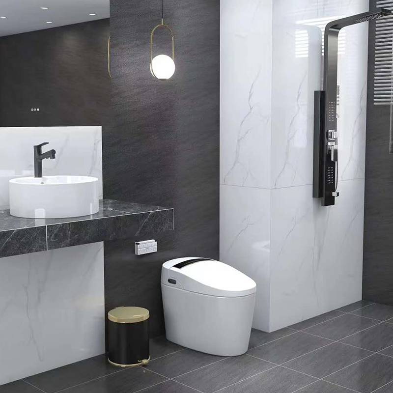 Modern luxury bathroom ceramic automatic electronic bidet intelligent toilet price wall hung one piece smart toilet