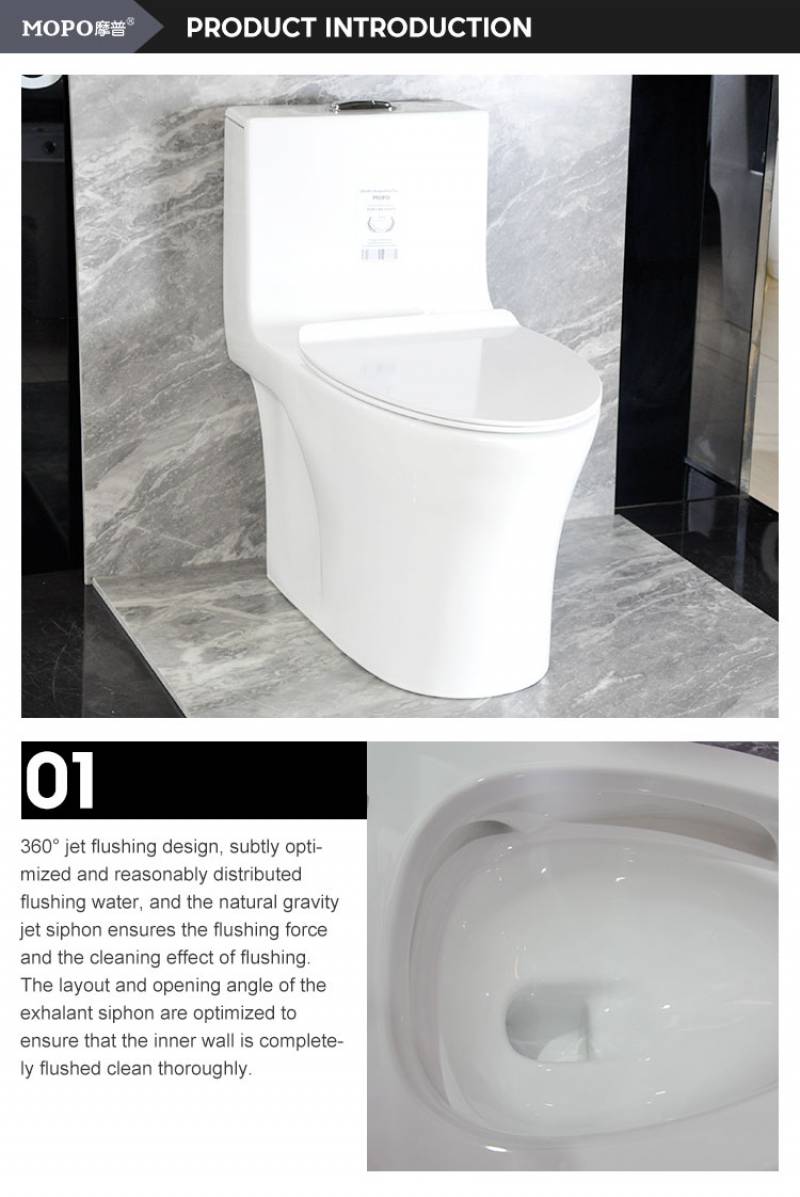 Foshan Manufacturers Sanitary Ware White Ceramic One-Piece Water Saving Eco Toilet