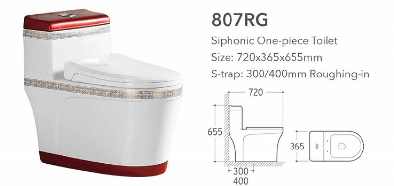 Sanitary Ware Wholesale Paper Red Color Ceramic European Style Toilets