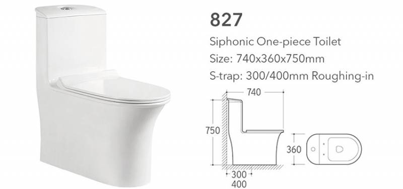 Bathroom Accessories One Piece Ceramic Candid Ghana Paper Toilet and Wc Toilet Set