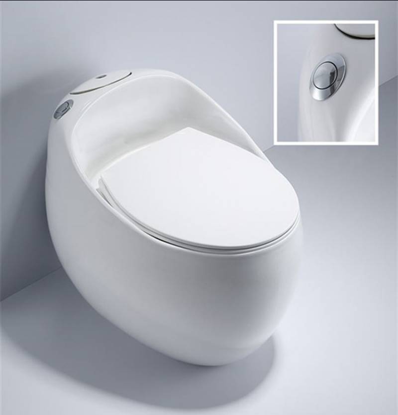 Classic bathroom ceramic one piece toilet seat round