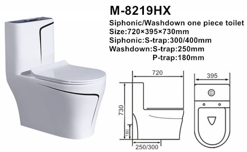 Sanitary ware bathroom white and black toilet seat