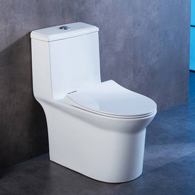 Bathroom ceramic siphonic s-trap 300mm one piece hotel toilet