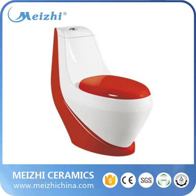 Libya sanitary ware bathroom big hole one piece double color toilet