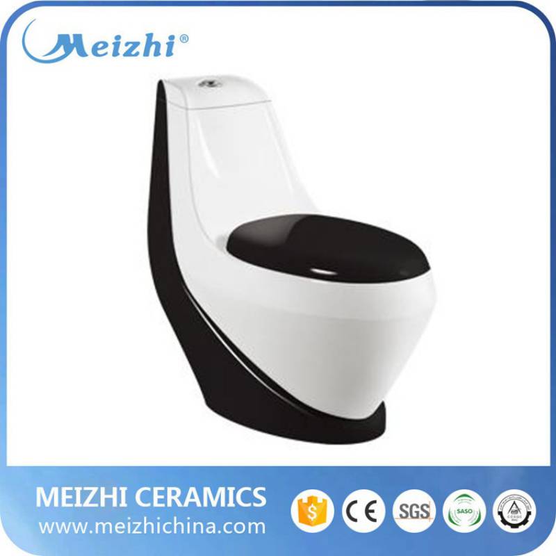 Libya sanitary ware bathroom big hole one piece double color toilet