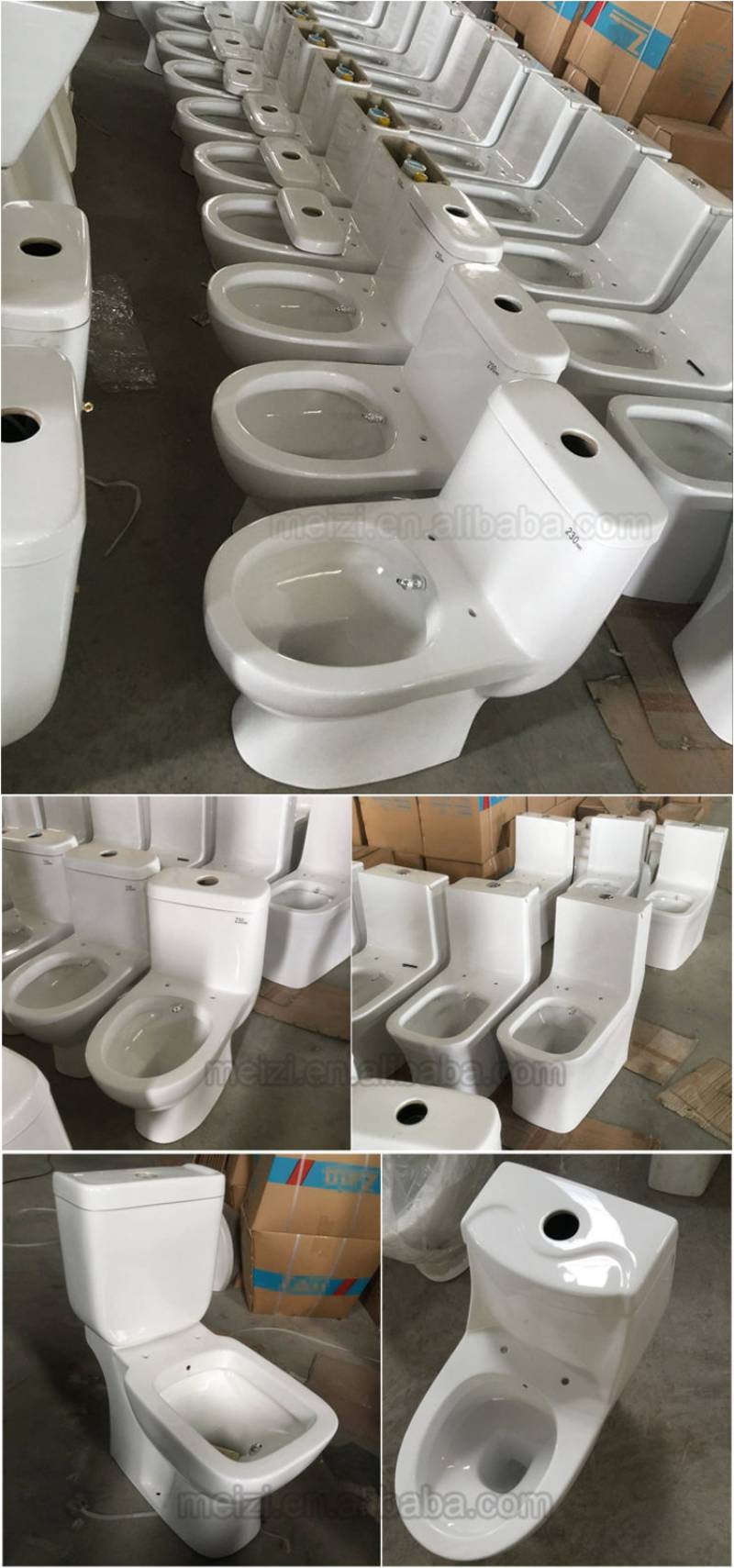 Sanitary ware one piece washdown toilet with bidet