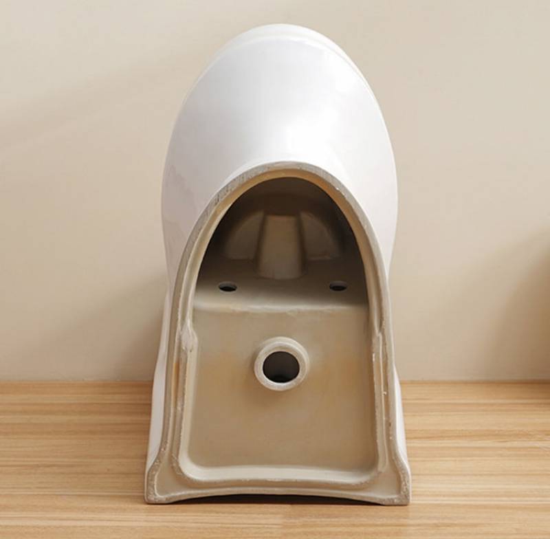 Pottery sanitary ware porcelain siphonic one piece marine toilet