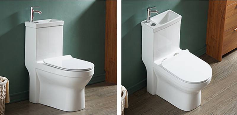 Chaozhou manufacturer toilet with integrated basin