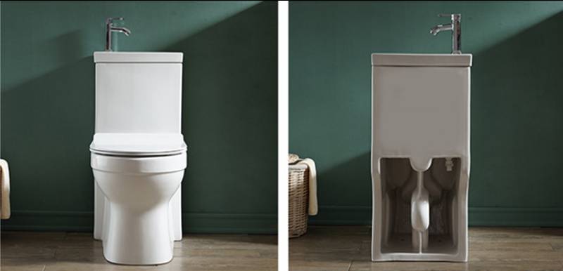 Chaozhou manufacturer toilet with integrated basin