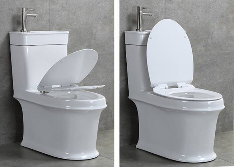 New product siphonic one piece toilet with basin