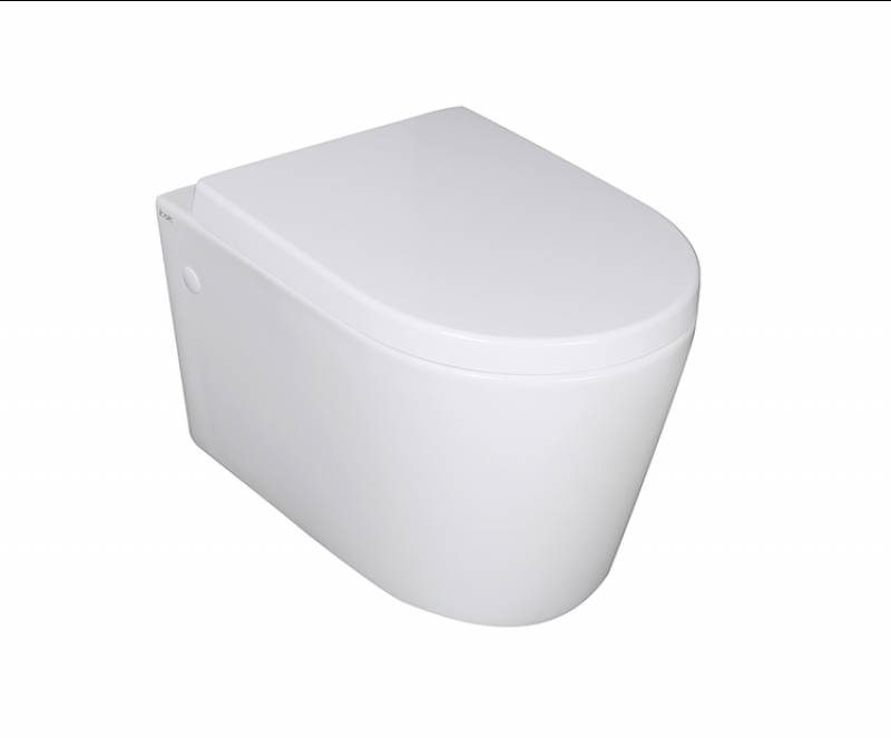 Wholesale Chinese Bathroom Ceramic flush wc rimless square one piece wall hung toilet bowl