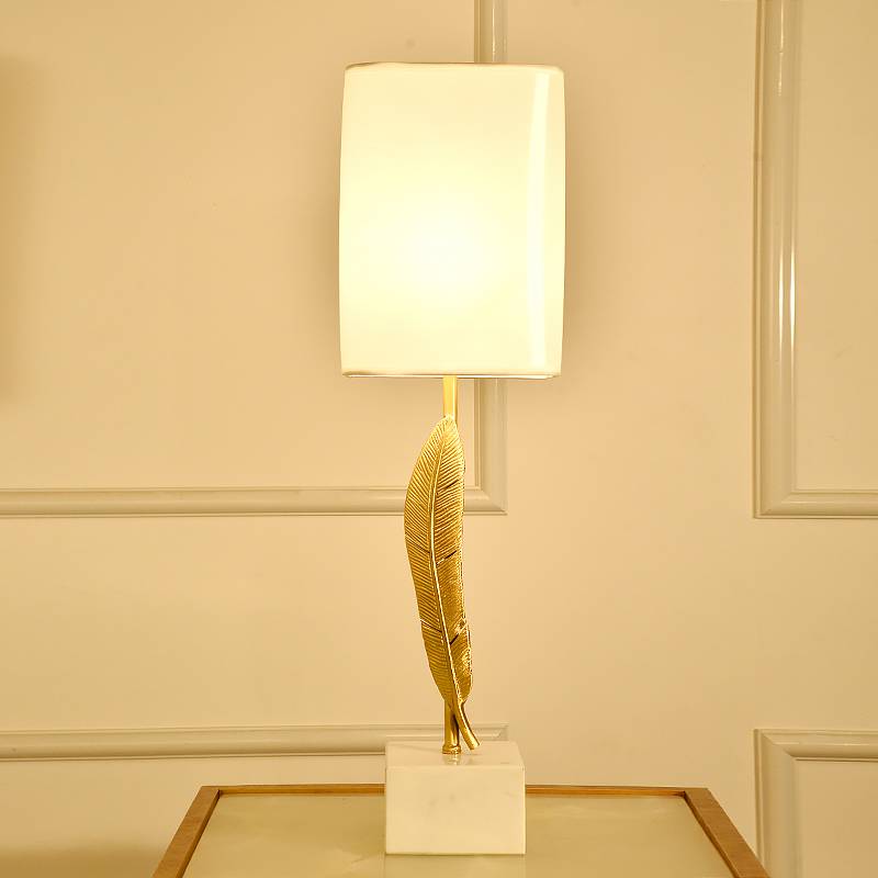 110/220V E26/E27 New design antique brass Marble modern table lamp dining bedroom beside lighting shiny gold finished