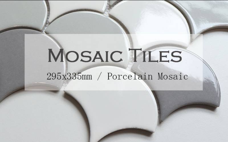 Xám Màu Sắc Hỗn Hợp Conchae Ngành Trang Trí Tráng Men Sứ Mosaic