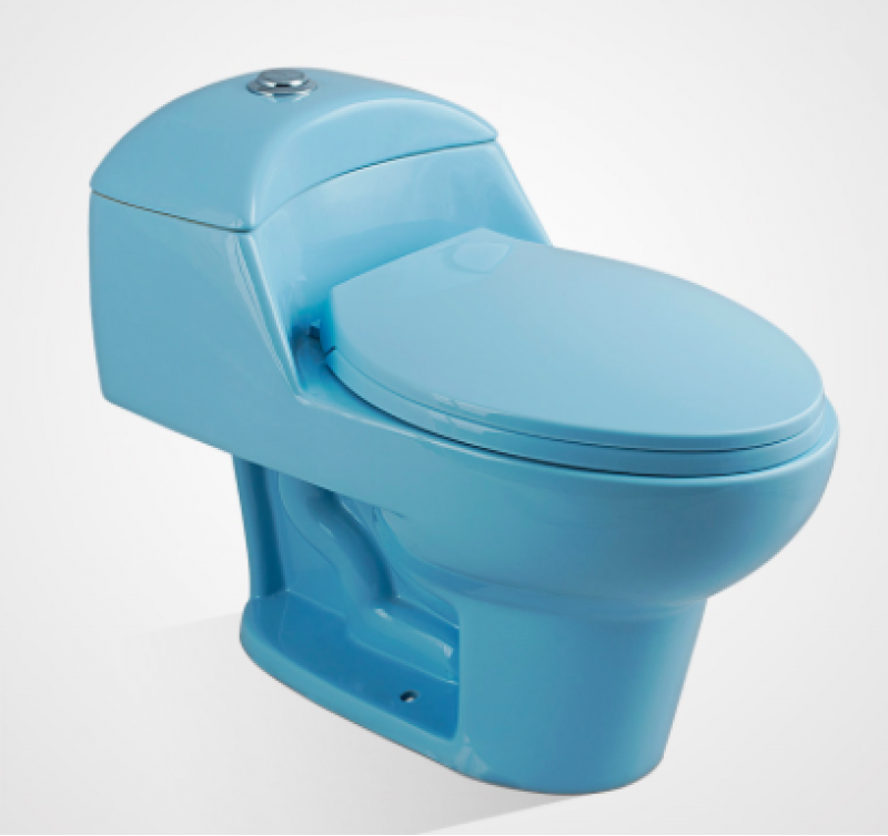 SR-1005 ceramic toilet WC one Piece S trap chinese wc blue  toilet free test cost 08615689156892