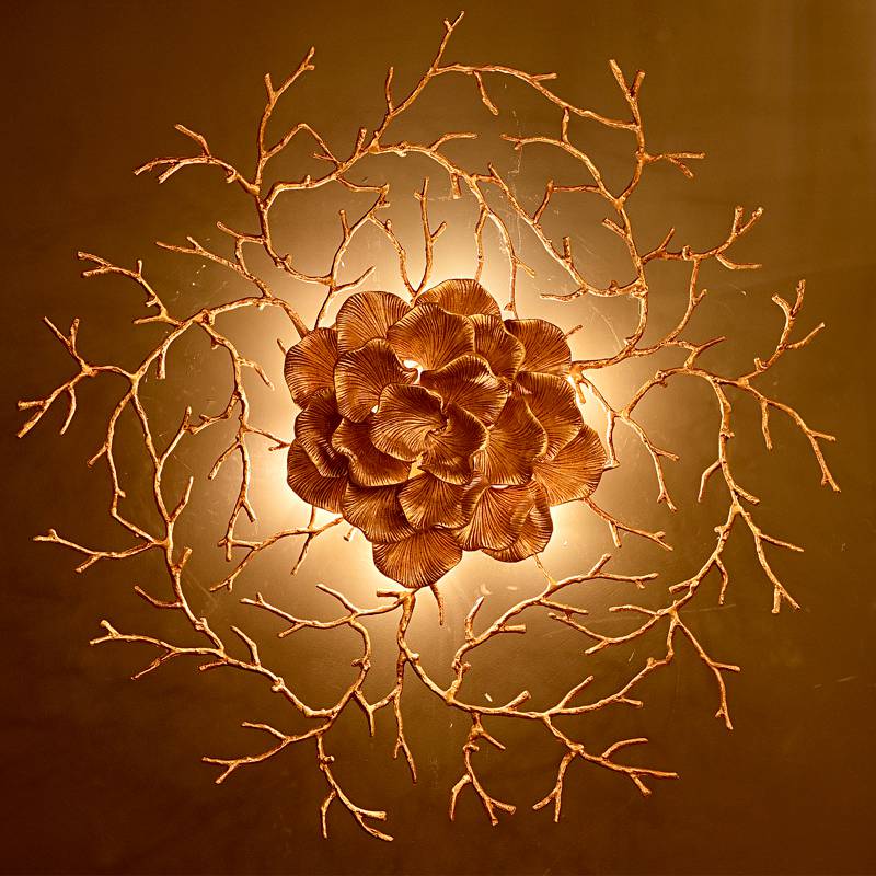 New Design 220V New Art style antique brass  luxury modern wall chandelier lamp rose gold sconce lighting home indoor