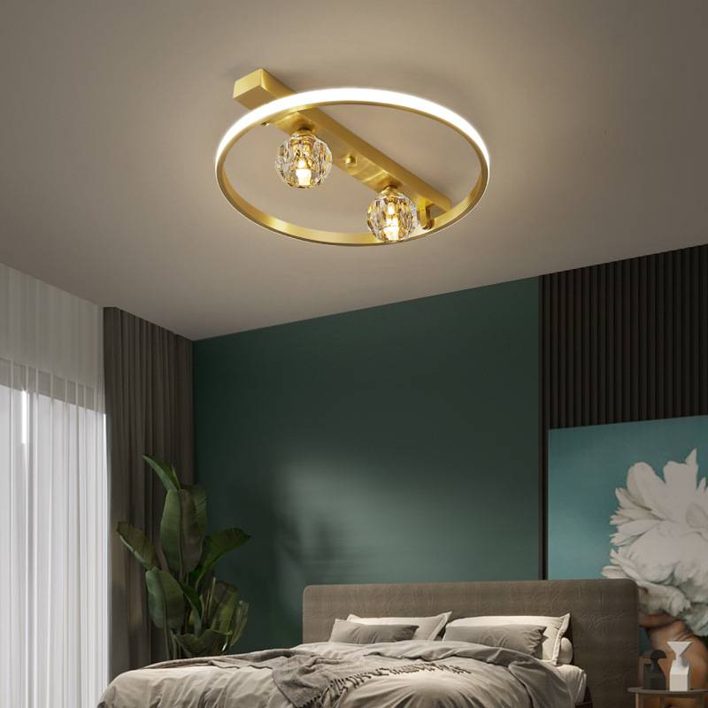 Hot selling simple bedroom living room light fixture round ring modern led ceiling lamp