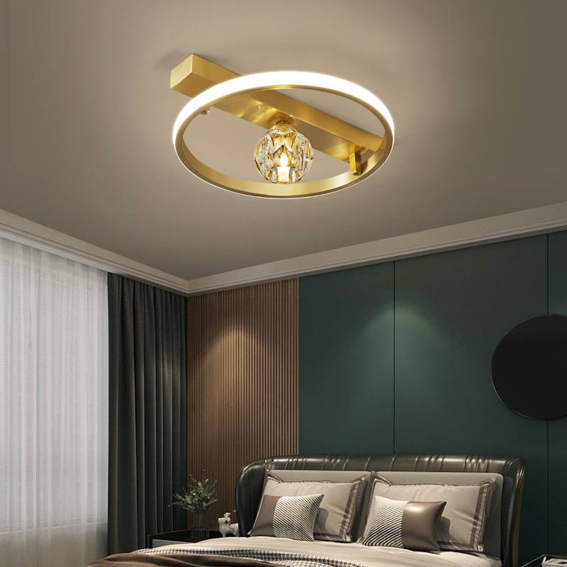 Hot selling simple bedroom living room light fixture round ring modern led ceiling lamp