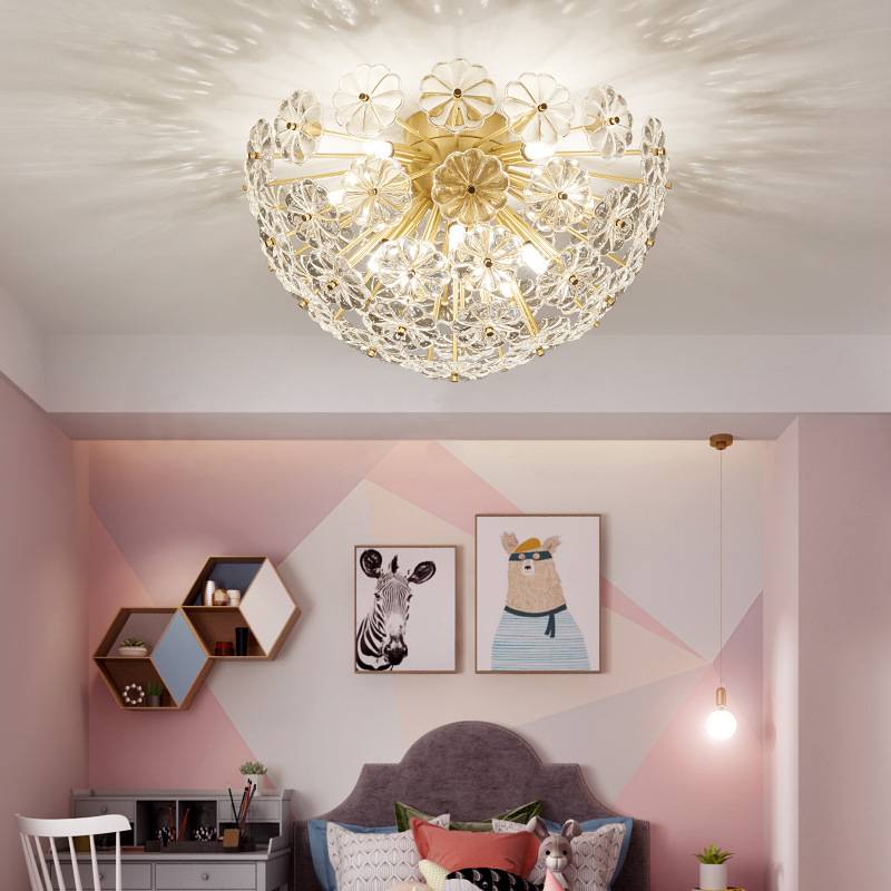 Seable Bedroom nordic led ceiling lamp pendant glass balls golden hanging pendant lamp