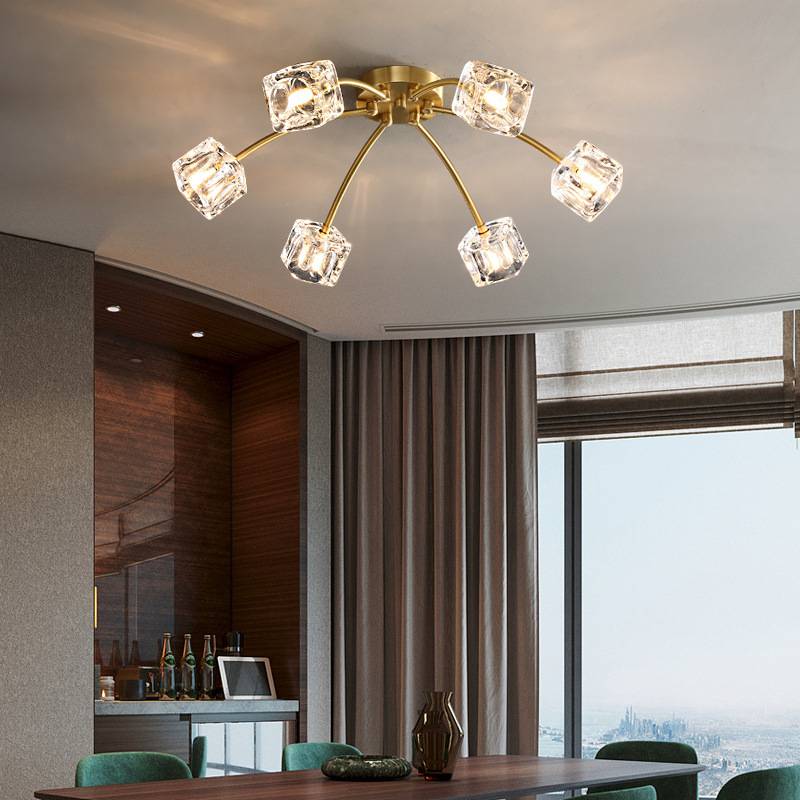 Iron Acrylic Material Modern Rings Chandelier Led Ceiling Light bedroom lights office lights