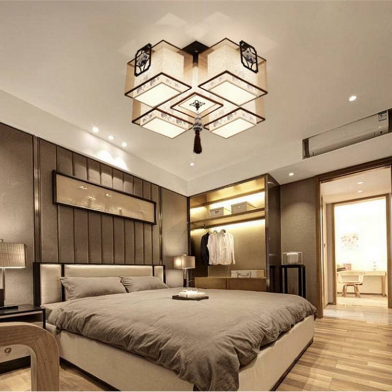 European Gold Glass Three Level Dimmable LED Ceiling Lights Balcony Hallway Pendant Lamp Hotel Home Decor Chandelier Lamparas