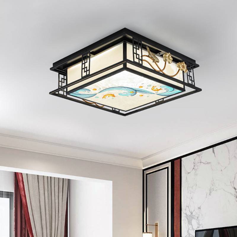 Dimmable 16 Inch LED Ceiling Light Flush Mount Ceiling Lighting Fixture with Color Temperature