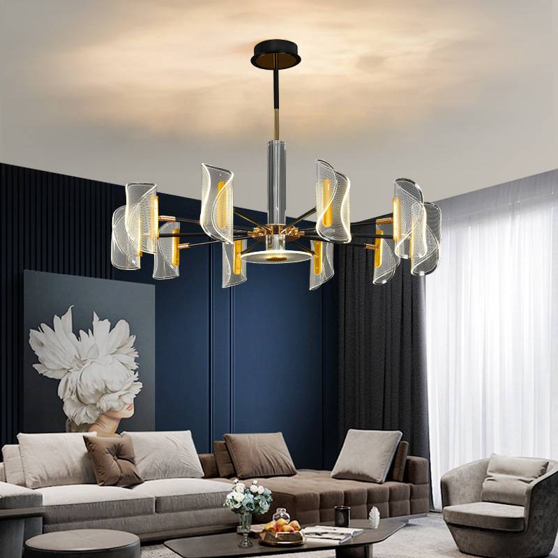 Modern italian indoor Hotel house kitchen Lobby dining room Chandelier interior iron Light pendant lamp