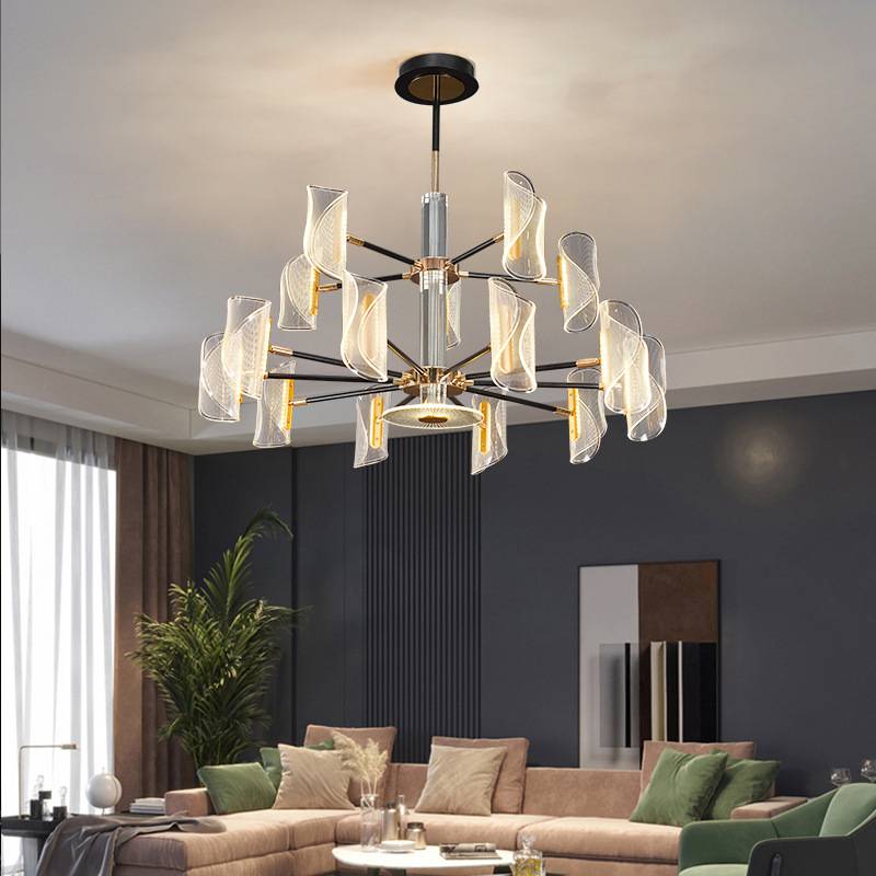 Modern italian indoor Hotel house kitchen Lobby dining room Chandelier interior iron Light pendant lamp