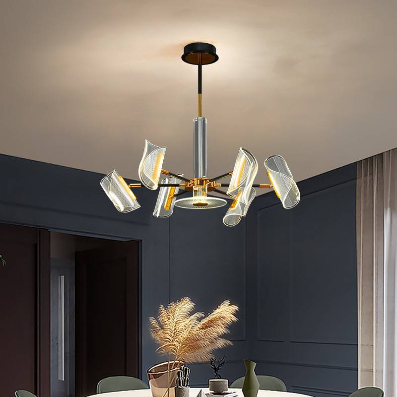 Modern italian indoor Hotel house kitchen Lobby dining room Chandelier interior iron Light pendant lamp