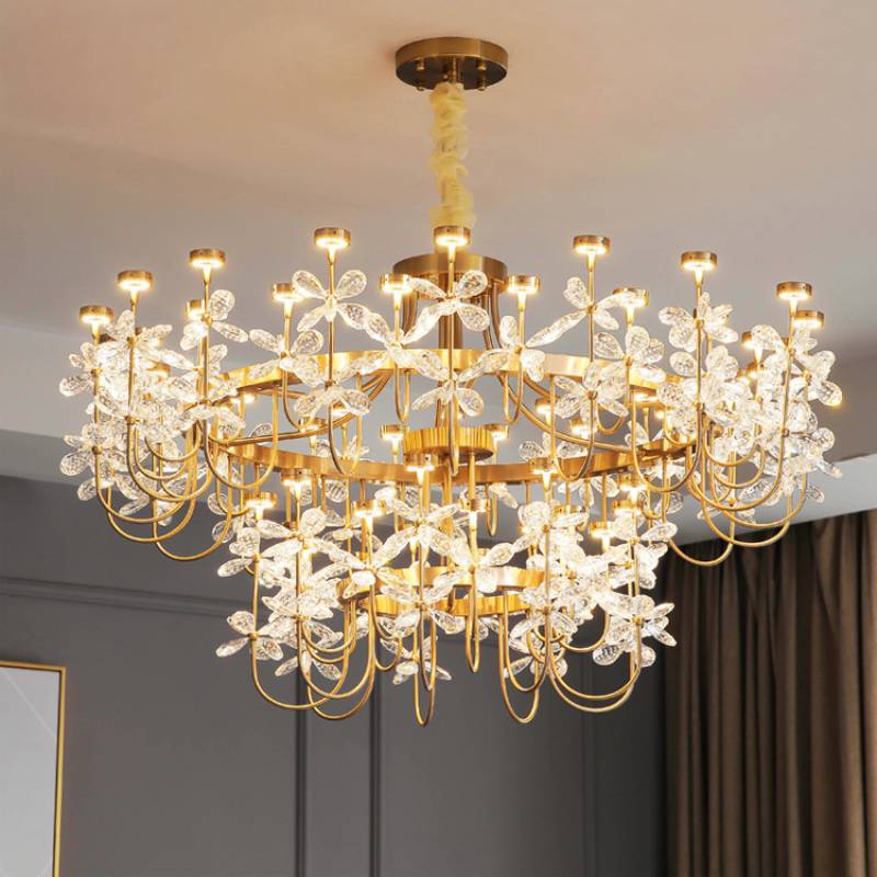 Modern home ring spark stainless steel chandeliers LED shop ambience decor silver lights free combination.