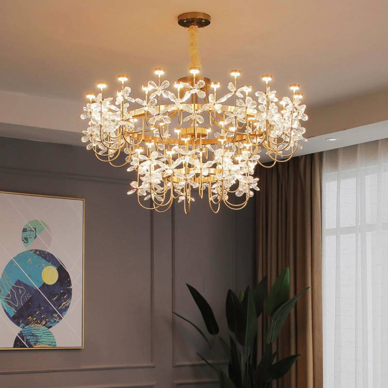 Modern home ring spark stainless steel chandeliers LED shop ambience decor silver lights free combination.