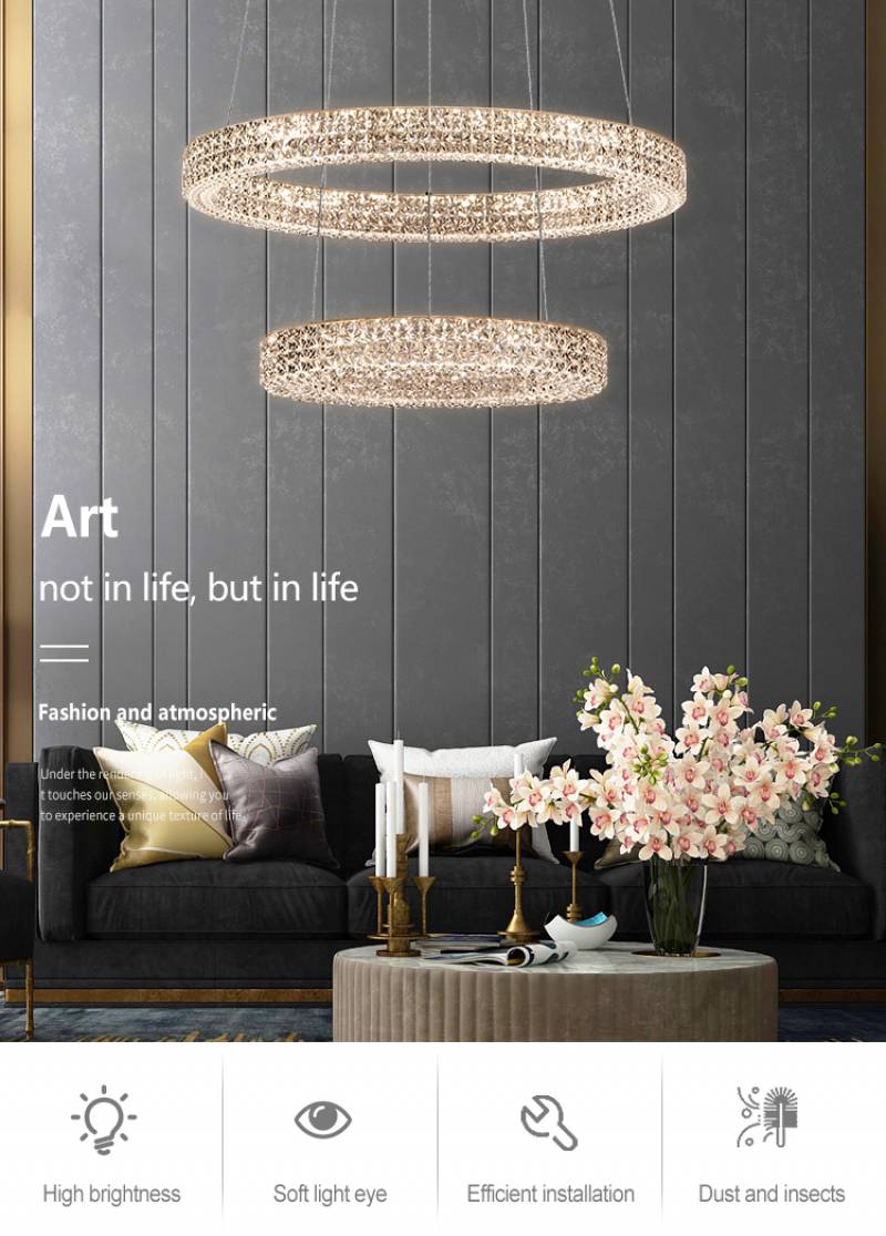 High Quality Indoor Living Room Dinning Room Acrylic Modern LED Pendant Lamp