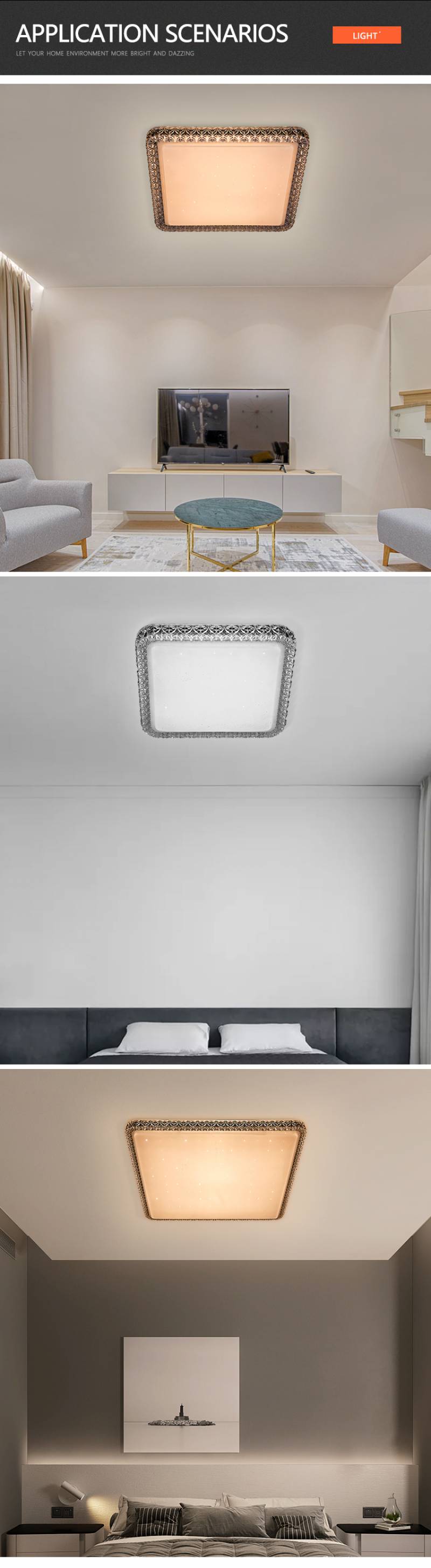 Factory Direct Sale Indoor For Corridor Living Room Study Room 12W 18W 24W Modern LED Ceiling Lamp