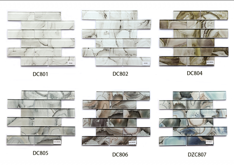 30*30cm Mosaic Backsplashes kitchen Glass Tiles