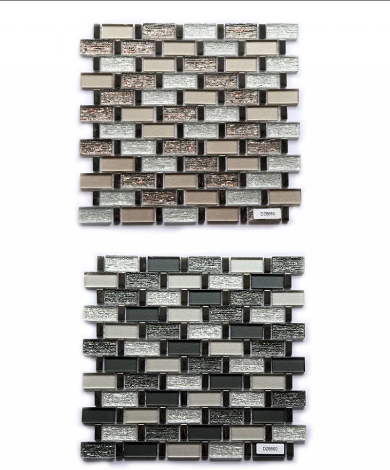 300X300mm Kitchen Backsplash Decorative Tile Glass Mosaic