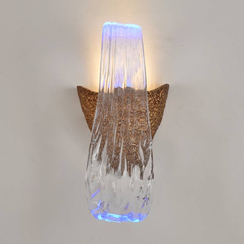 European creative led bronze LED Villa Glass antique wall lamp  chandelier  indoor lighting  hanging  bedside reading  lamps