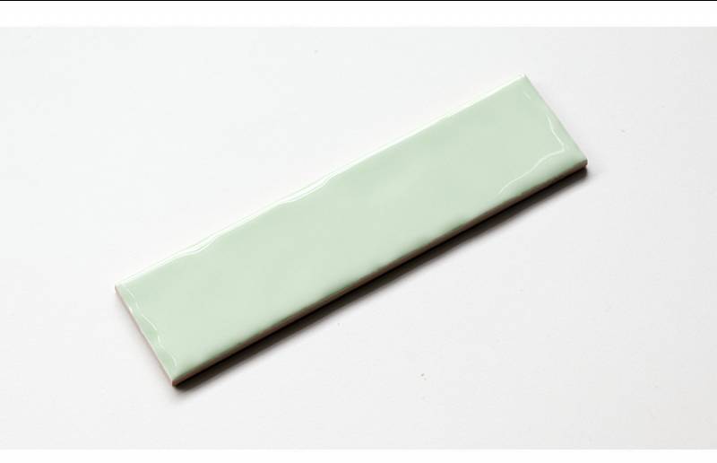 Internal Background Decoration 50X200mm Light Apple Green Glaze Ceramic Tile