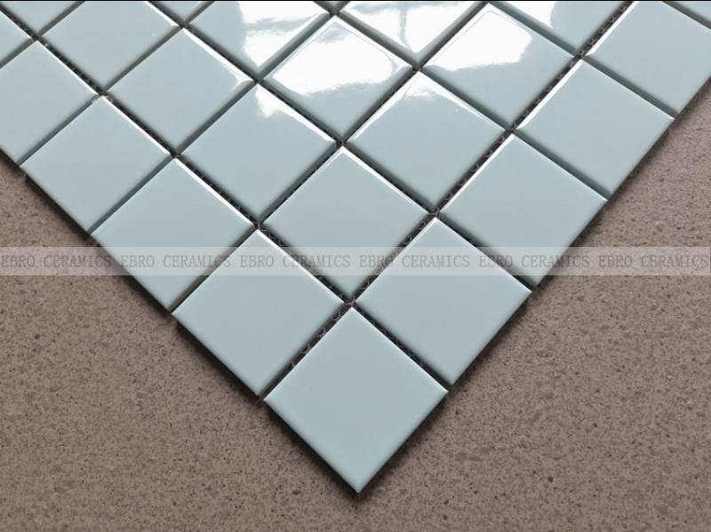 Foshan ebro black glossy glazed swimming pool tiles mosaic backsplash tiles