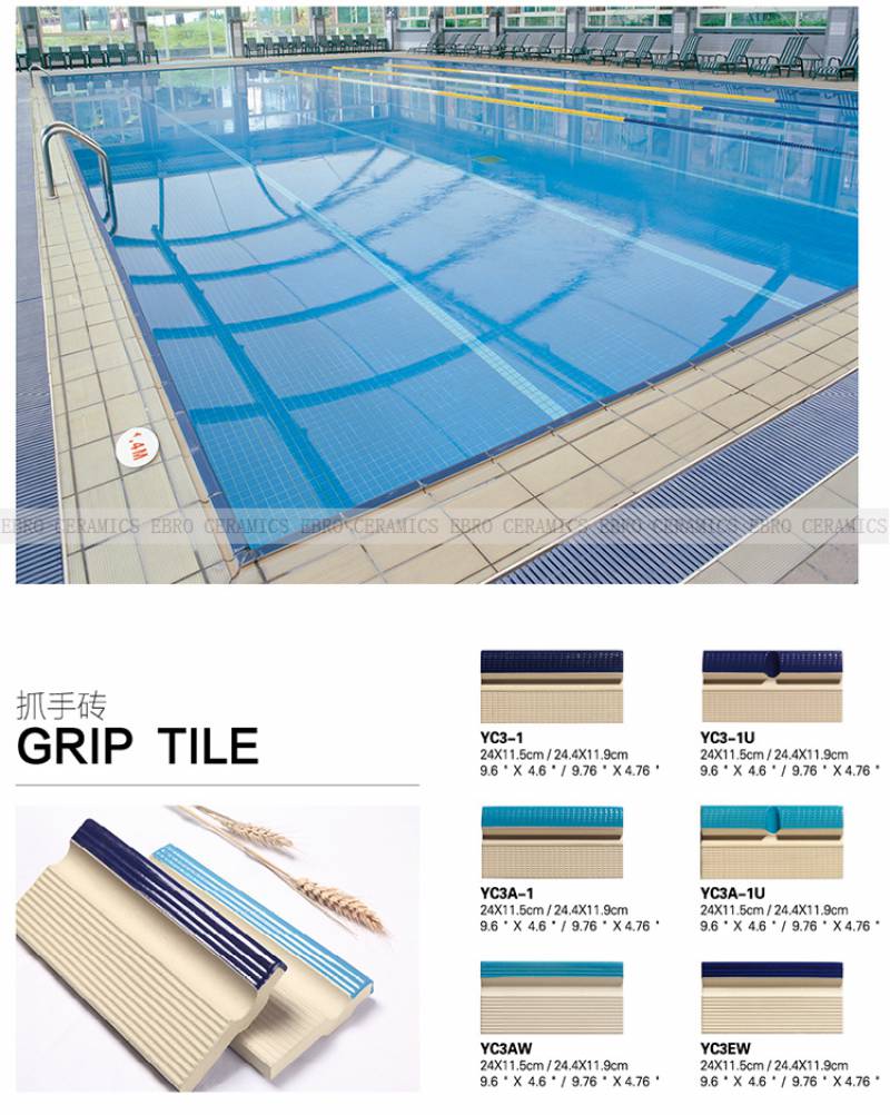 115x240 international standard blue outdoor pool ceramic mosaic and tile