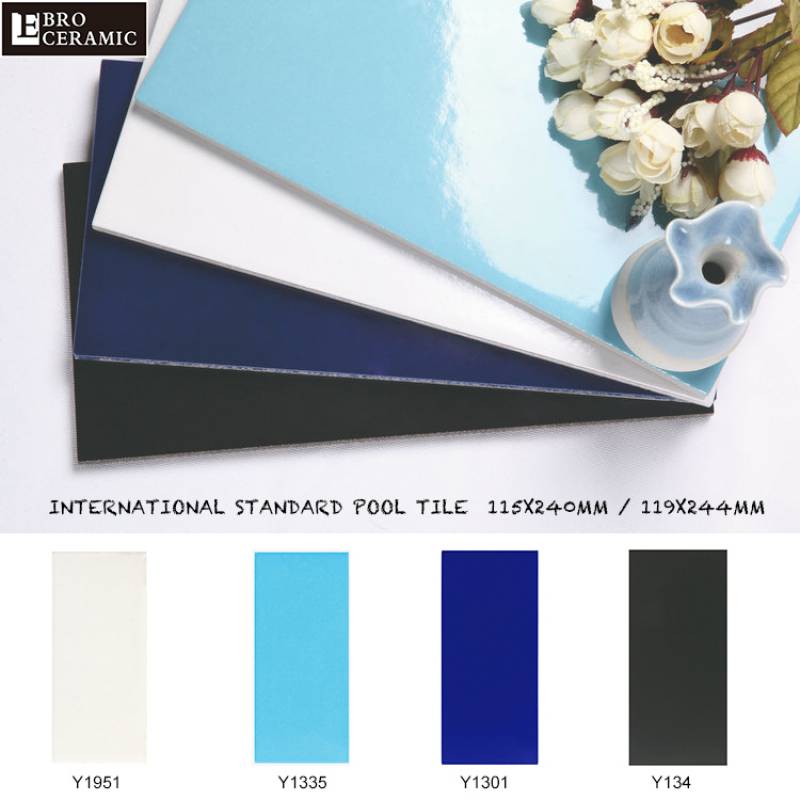 115x240 international standard blue outdoor pool ceramic mosaic and tile