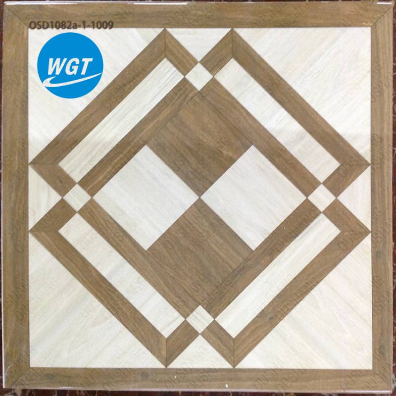 Glazed non-slip interlocking ceramic floor tiles