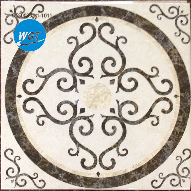 Glazed non-slip interlocking ceramic floor tiles