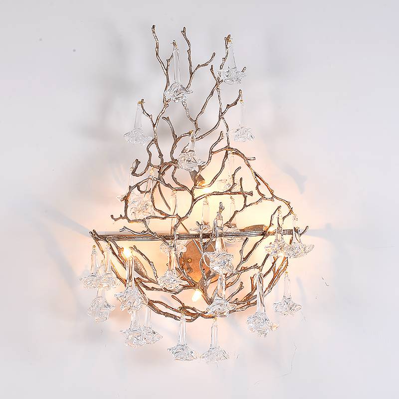 European creative led bronze Marble antique wall lamp  chandelier  indoor lighting bedroom  hanging  bedside reading  lamps