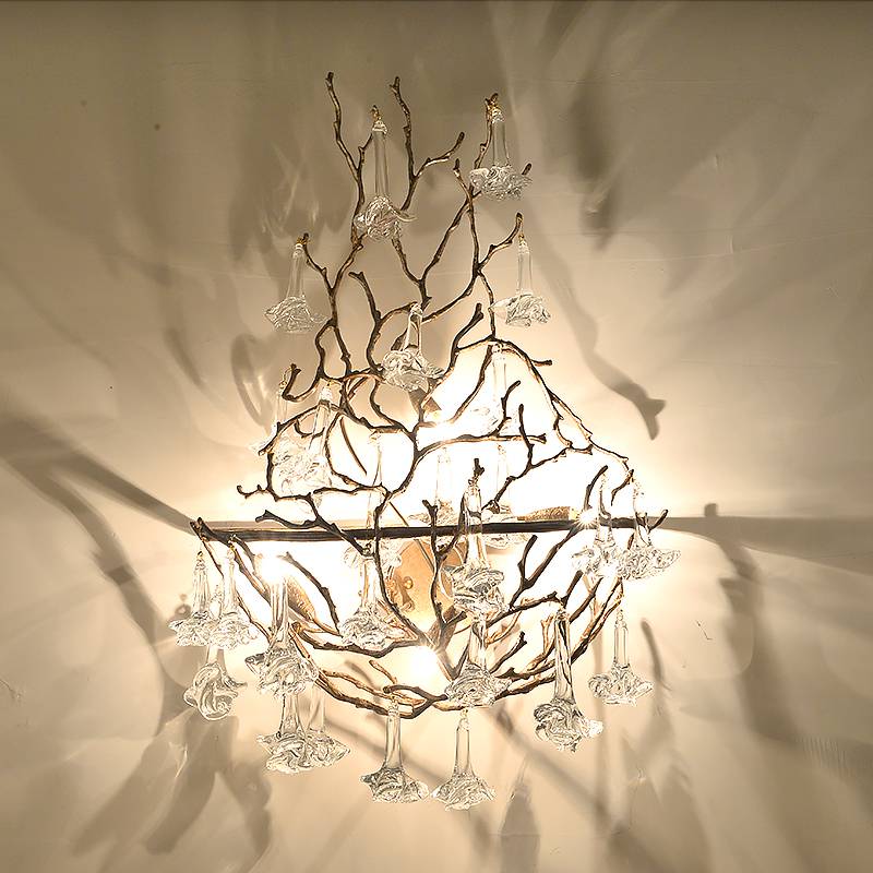 European creative led bronze Marble antique wall lamp  chandelier  indoor lighting bedroom  hanging  bedside reading  lamps