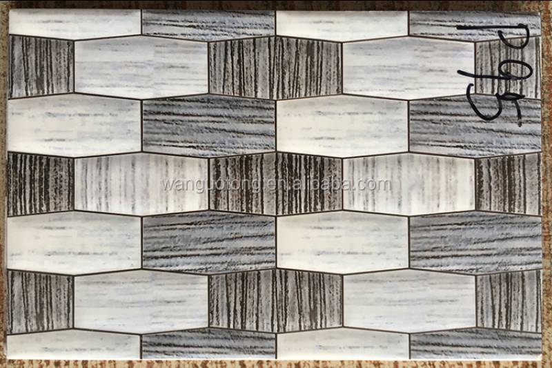 20x30 Grey Glazed Porcelain Bathroom Wooden Ceramic Wall tile