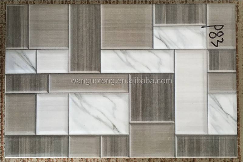 20x30 Grey Glazed Porcelain Bathroom Wooden Ceramic Wall tile