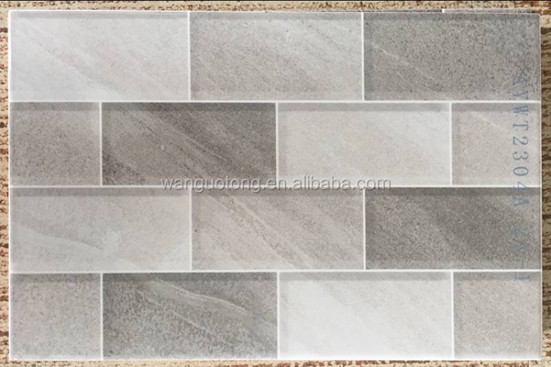 20x30 Grey Glazed Porcelain Bathroom Wooden Ceramic Wall tile