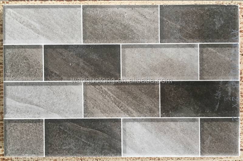 20x30 Grey Glazed Porcelain Bathroom Wooden Ceramic Wall tile