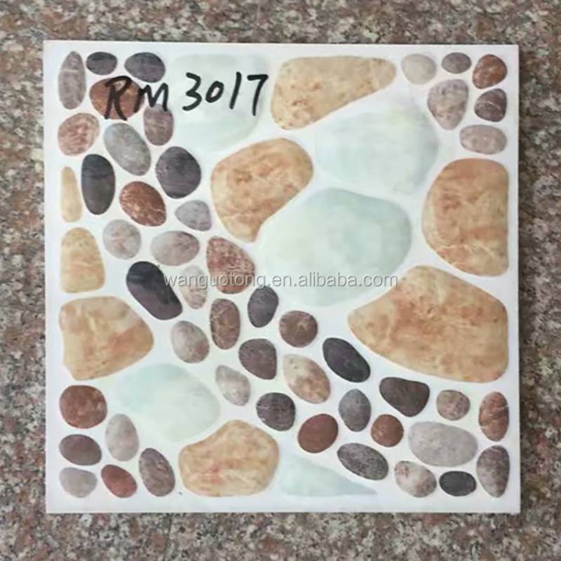 Non-slip 3d inkjet printing rustic outdoor floor tile 300x300mm for garden floor tiles decoration