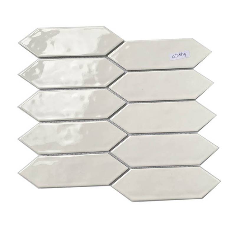 Hasin high glossy hexagon  ceramic mosaic designs tiles for wall and floor