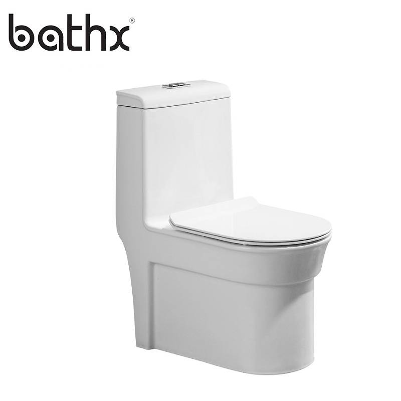 Popular Style Sanitary Ware Floor Mounted  Bathroom Ceramic Closestool Dual Flush Siphonic one piece Toilet